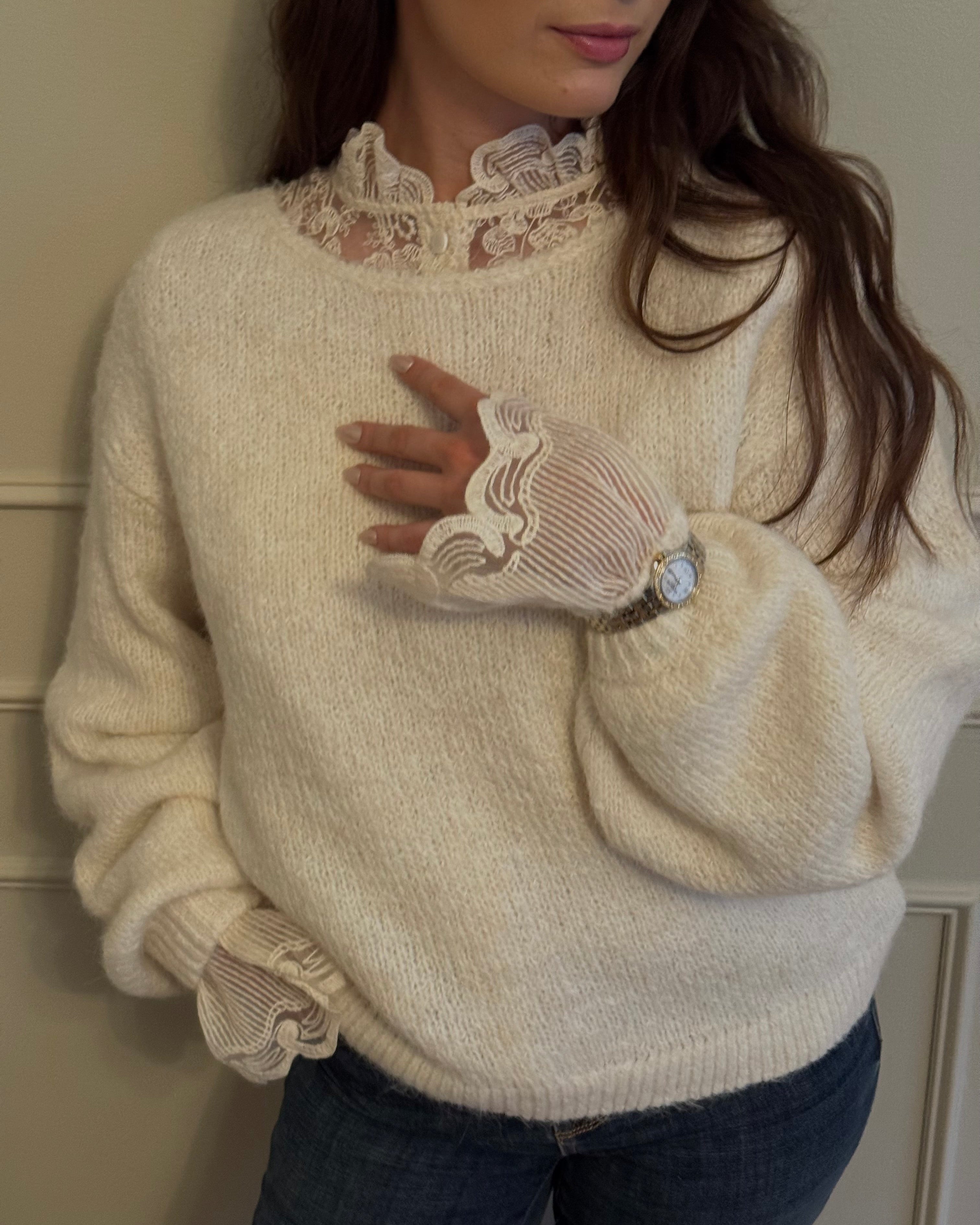 VIMARLEY Pullover - Egret